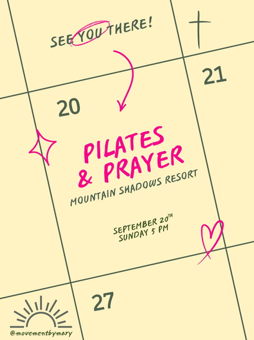 invite link is LIVE 💛🩷 comment PRAYER for the link directly in your inbox! It is also in my bio @movementbymary 

comment “COMMUNITY” to join our ✨movement girls✨ Christian fitness group chat to receive early invites and discounts to other events!

can’t wait to see you again💗💛🤸🏼‍♂️🙏🏼✨
#pilates #prayer #christian #womensevent #arizona