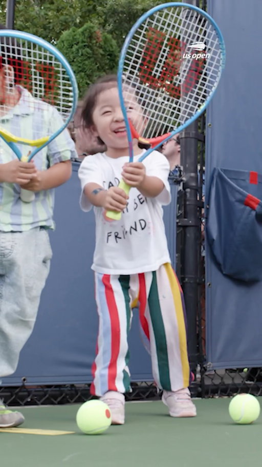 The future of tennis in 20 seconds. 

Arthur Ashe Kids’ Day with Wilson was action packed!