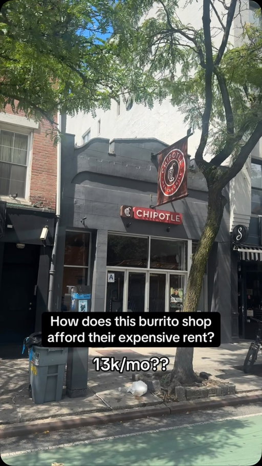 How many burritos does this burrito shop have to sell to make rent?

#business #chipotle #finance