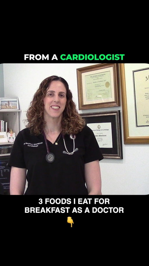 🔥 Stop eating breakfast until you watch this! 🩺👇

Dr. Shenkman, As a board-certified cardiologist, the first meal of my day sets the tone for my heart health and energy levels. Here are 3 foods I rely on every morning to keep my heart running strong: 🫀⚡️

1️⃣ Oatmeal / Whole Grains 🥣 — Packed with soluble fiber to lower cholesterol

2️⃣ Fresh Berries 🫐 — High in antioxidants to reduce inflammation

3️⃣ Nuts & Seeds 🌰 — Loaded with healthy omega-3 fats

💬 Which of these is already in your breakfast routine? Drop a comment below! 👇

#Cardiologist #HeartHealth #DoctorAdvice #HealthyBreakfast #NutritionTips #HeartHealthy #EatForHealth #DoctorLife #HealthyLifestyle #PreventionIsKey