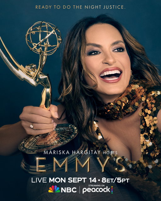 An icon. A legend. Television's biggest night. Mariska Hargitay as host. 🏆 The 78th Emmy Awards airs LIVE Monday September 14 on NBC and Peacock.