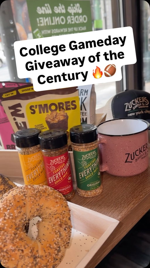🚨GIVEAWAY ALERT🏈

College Gameday is back! @zuckersbagels and @bytembrownie have teamed up to give two lucky fans the greatest gameday breakfast

What’s Inside 
🥯Half Dozen Bagels
🍪1 Bag of ByteM Cookies’N Cream Brownies
🔥1 Bag of ByteM S’Mores Brownies 
🐟1/2 LB of Nova
🐣1/2 LB of Chicken Salad
☕️Irving Farm Coffee 
🧀1 LB of Cream Cheese
🎩1 Zucker’s Hat
🍻1 Zucker’s Mug
🧂1 Seed Trio 

How to Enter:
1️⃣Follow @Zuckersbagels & @bytembrownie
2️⃣Like this post
3️⃣Tag a 3 friends in the comments
4️⃣Bonus: Share this post to your story and tag Zucker’s for an EXTRA entry

Giveaway ends on August 27th, 2 winners will be announced at random via instagram

Open to residents of all 50 states, ages 18+
This giveaway is in no way sponsored, endorsed, administered by, or associated with Instagram. By entering, you confirm you are 18+ and agree to Instagram’s terms of use.