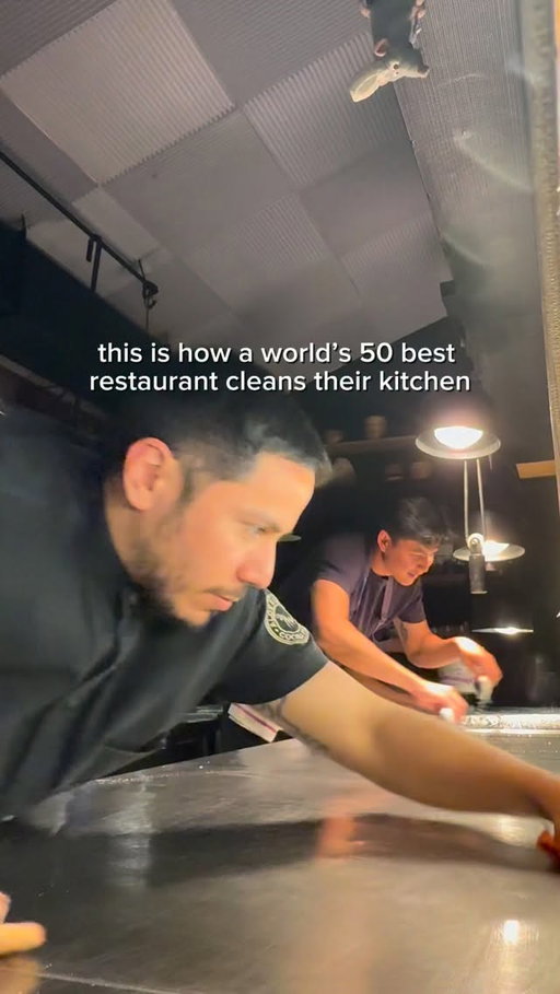 cleaning is half the job 🧼 #culinaryarts #restaurantlife