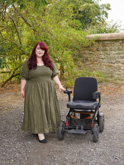 Adpr - Ambulatory wheelchair user fashion ❤️

I absolutely love taking pretty photos with my wheelchair. 

And actually, I think it’s important that people see them! 

Over the years, I’ve had plenty of comments implying I must be faking being Disabled because I’ve done my hair, put makeup on, dressed nicely or looked happy in a photo 😂

As if disability has a dress code 🤷‍♀️

My wheelchair doesn’t stop me loving fashion. Being chronically ill doesn’t mean I have to look ill all the time. And putting effort into how I look doesn’t make my disability any less real! 👏

So yes, I’m going to keep taking the pretty dress photos, both in and out of my chair. ❤️

Because Disabled people deserve to be seen living full, stylish, joyful lives too 👏

Dress gifted by @ivycityco ✨ 

#IvyCityCo #PlusSizeFashion #AmbulatoryWheelchairUser #WheelchairUser #DisabledAndProud