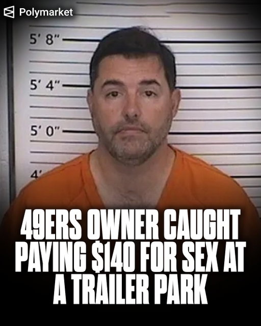 🚨BREAKING: 49ers owner Jed York arranged to pay $140 for sex at a trailer park in Ohio.

His family’s net worth is reportedly around $8 BILLION (!!). Absolutely insane.