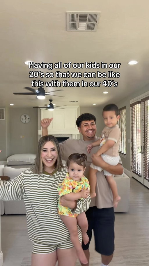 We have 4 years left in our 20’s how many more do you think we can have before then?! 🤰😂💃🕺 

#mom #dance #couplecomedy #pregnancyjourney #youngparents