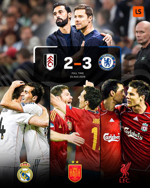 Xabi Alonso’s Chelsea reign is officially underway with a victory over ex-teammate Álvaro Arbeloa’s Fulham 💥

Both went from the Bernabéu hot seat to the Premier League touchline in the space of a year 🤯