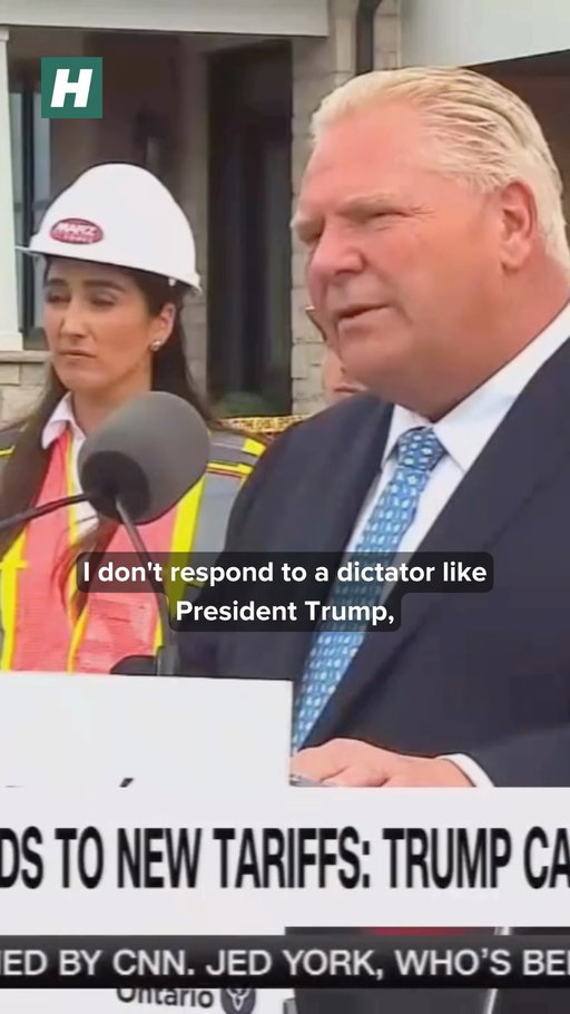 Ontario Premier Doug Ford escalated his feud with President Donald Trump on Monday, telling the president to “kiss my ass” as the U.S. and Canada spiral deeper into a messy trade war. Link in bio! 🎥 CNN