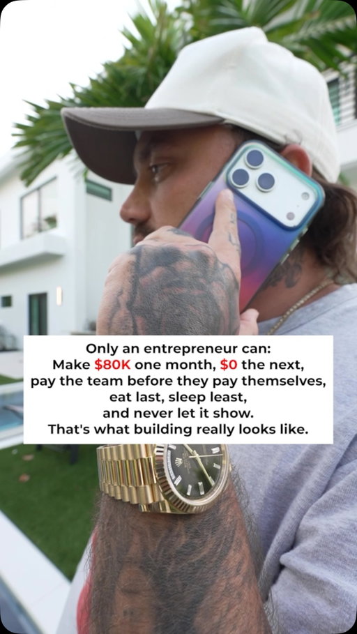 Paying the team before you pay yourself is not a strategy. It is a leadership identity. 💰

The version of entrepreneurship that gets talked about publicly is the revenue months, the wins, and the milestones. The version that actually exists is absorbing the volatility so the people around you can keep moving. The zero months. The tight weeks. The decisions that never appear on any report.

Eating last is not about being noble. It is about what happens to a team when they can trust that the person running the operation consistently puts them first. That trust is what builds retention, performance, and the output that generates the next good month.

Most leaders manage their team. The best ones make their team feel led by someone worth following.

Follow @justscaledaily

#entrepreneur #entrepreneurship #businessowner #money #leadership