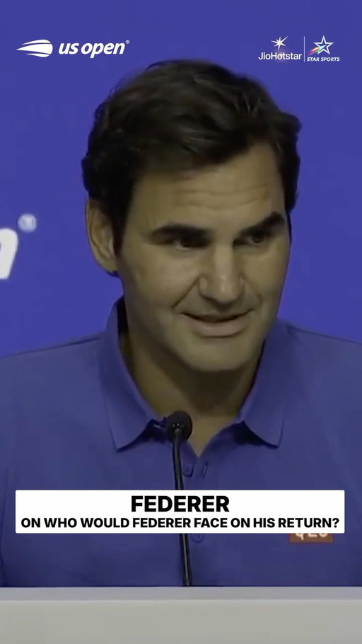 🗣️ “Carlos or Sinner” 🔥

Roger Federer reveals the modern greats he'd love to take on, including Carlos Alcaraz, Jannik Sinner & Novak Djokovic!

#USOpen 2026 | Exhibition Match | WED, 26th AUG, 5:30 AM on Star Sports & JioHotstar!
