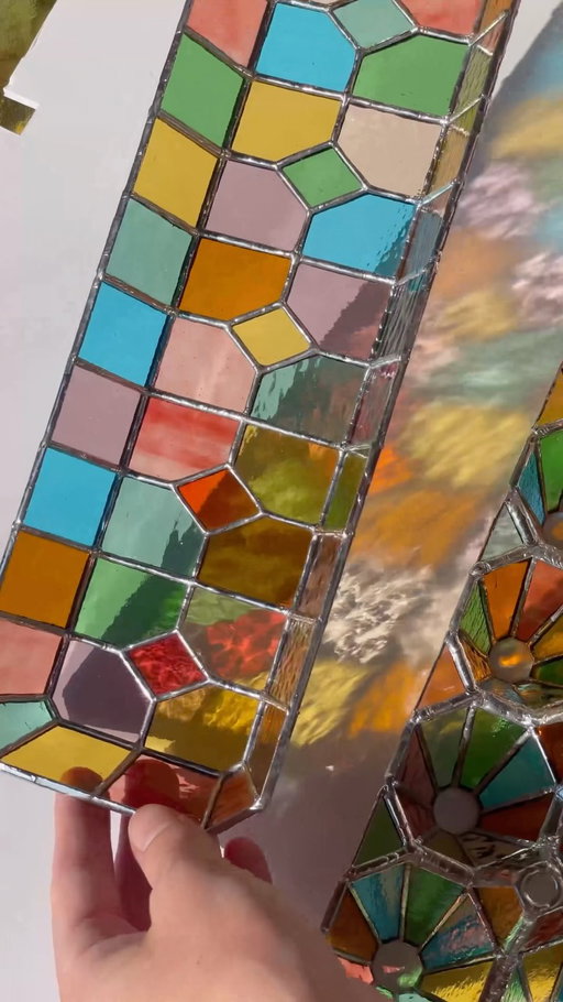 The product of 3 weeks of labor, the Stained Glass Egg Carton is almost finished!
#stainedglassartist #sculpture_art #dreamcoreart #surrealartist #stainedglass