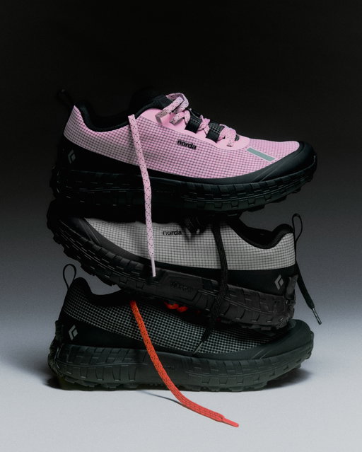 Introducing Black Diamond x norda.

Featuring the all-new 000 Shoe, limited-edition Distance 15L Pack, Distance Carbon Z FKT Poles and Mission 30L Duffel, and a selection of collaborative accessories.

Tools for the trail, built from experience.

Available tomorrow, 8.26.26.