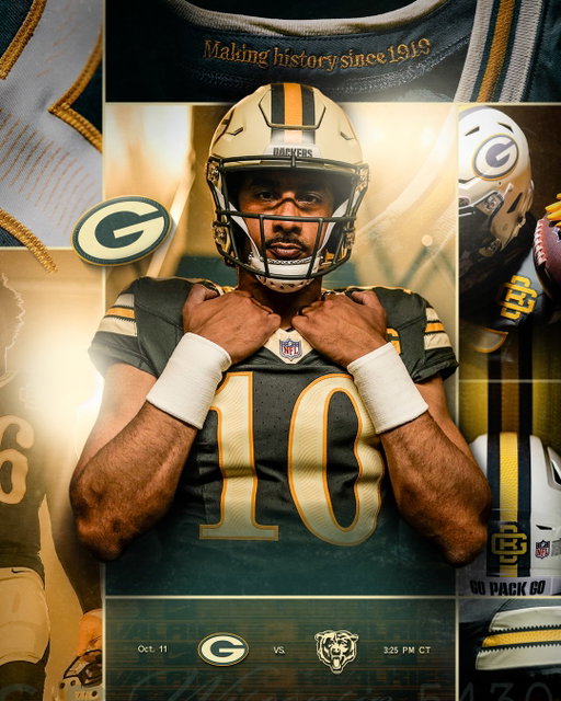 Packers. Bears. Lambeau Field. October 11.
