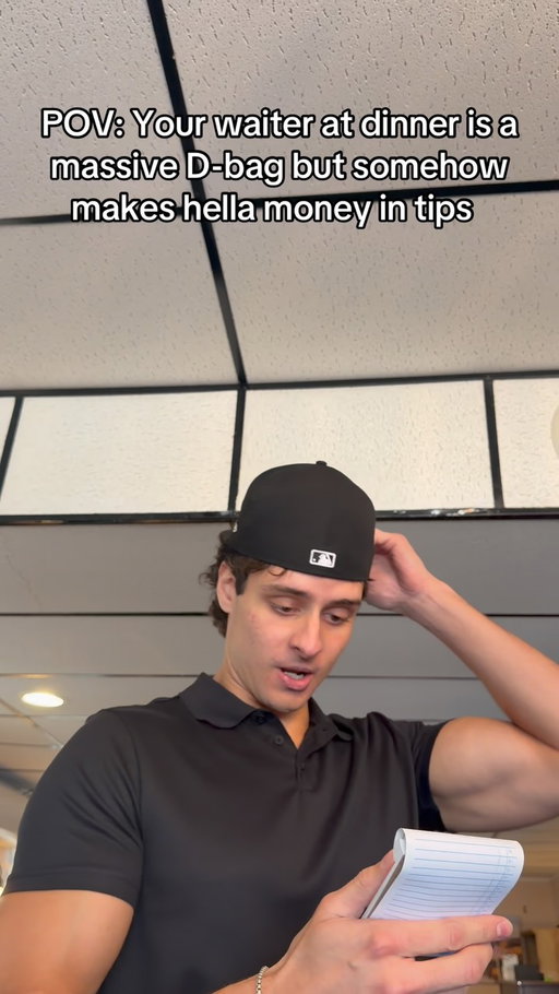 How much would you tip Chad? 🤔🤣🤣 #waiter #dbag #comedy