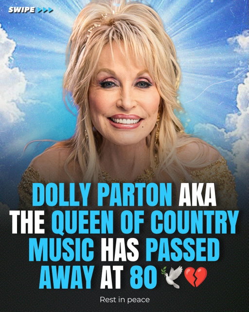 Country music legend Dolly Parton has passed away at 80 years old 🕊️

Across a career spanning more than six decades, she gave the world timeless songs including “Jolene,” “9 to 5” and “I Will Always Love You,” sold over 100 million records and earned 11 Grammy Awards.

Beyond music, Dolly made a lasting impact through acting, Dollywood and her Imagination Library, which has provided books to children around the world.

Rest in peace to one of music’s most beloved and influential icons 🤍