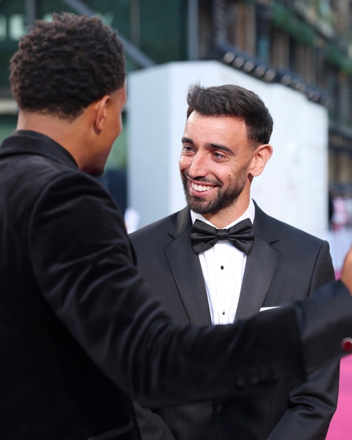 He has arrived. 

Bruno on site at the 2026 #PFA Awards 🤝