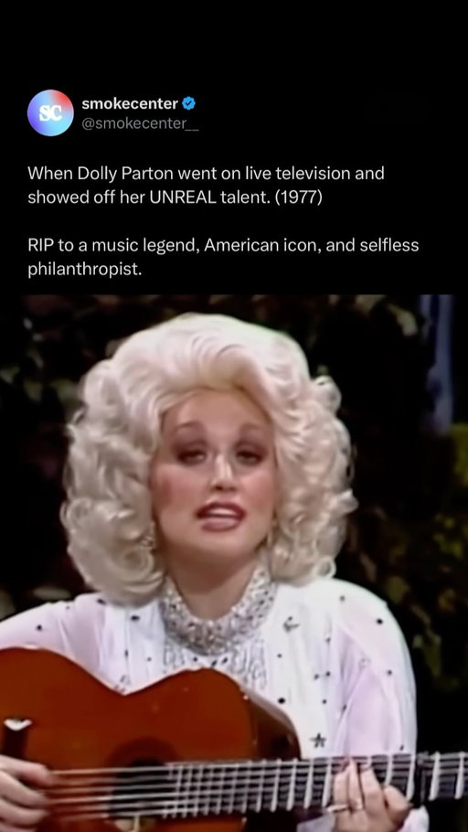 Rest in peace, Dolly Parton. 🕊️

For over seven decades, she was so much more than a country music icon — she was a songwriter who gave us “Jolene,” “I Will Always Love You,” and thousands of songs that shaped American music; an actress who lit up the screen in “9 to 5” and “Steel Magnolias”; and a businesswoman who built Dollywood from the ground up.

But what made Dolly truly legendary was her heart. Through her Imagination Library, she gifted over 200 million free books to children around the world, sparking a lifelong love of reading. 

She poured millions into her own community in East Tennessee, funded COVID vaccine research, and gave generously without ever asking for the spotlight in return.

She once said, “Find out who you are and do it on purpose” — and she did, unapologetically, for all of us.