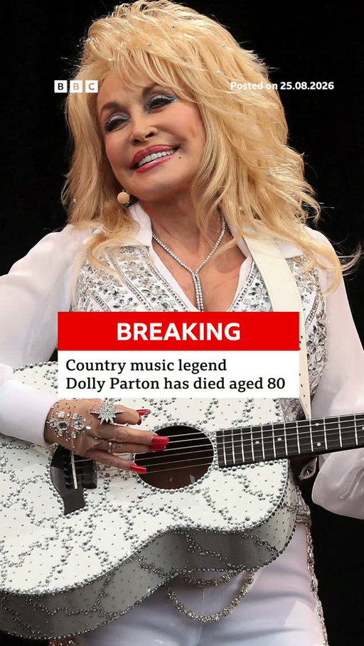 Iconic country musician Dolly Parton has died at the age of 80, her family announced on her social media.
 
"Sadness lies with us, not with Dolly," Parton's nephew Brian Seaver said in a video announcement.
 
Tap the link in @BBCNews's bio to read more about her legacy. 
 
#DollyParton #BBCNews
