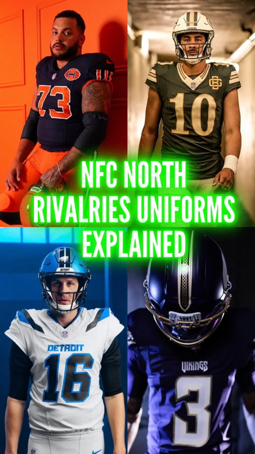 This is a breakdown of all the details included in the new NFL Rivalries Uniforms (NFC North Edition)! 

What are your thoughts on these new uniforms? Do you have a favorite or least favorite? 🤔

#nfl #nflfootball #nflrivalries #nfltiktok #nflnews 

(Green Bay Packers, Minnesota Vikings, Detroit Lions, Chicago Bears, jersey, helmet, uniform)