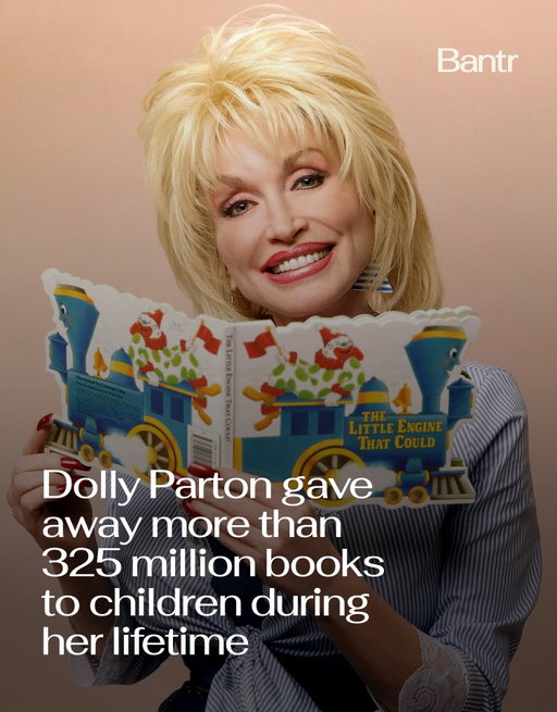 Dolly Parton’s legacy goes far beyond music.

Through her Imagination Library, she helped put more than 325 million books into the hands of children around the world, giving millions of kids the chance to fall in love with reading.

Following her passing, it’s one more extraordinary reminder of just how many lives she touched.

Rest in power, Dolly. ❤️

By the way, we have a weekly newsletter rounding up the biggest stories so you don’t have to. One newsletter. Once a week. Link in bio.

Media via Shutterstock/@dollyparton

#bantrparents #dollyparton