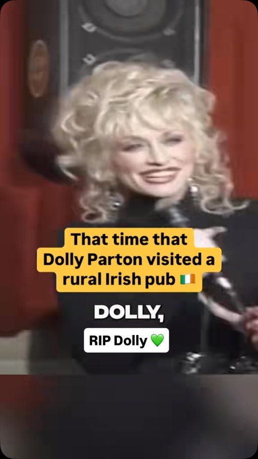 RIP to the icon that was Dolly Parton 💚 (1946-2026)

🕊️ Ar dheis Dé go raibh a hanam 🕊️

Remembering one of our fav archive vids of all time when Dolly Parton dropped into Paidi O'Se's pub in Kerry while on holidays in 1990 🇮🇪

She sang 'Coat of Many Colors' with Steve Cooney & Séamus Begley 👏

Check out the full video on Páidí Ó Sé’s YouTube Channel 🙌

#ireland #dublin #kerry #irish #dollyparton