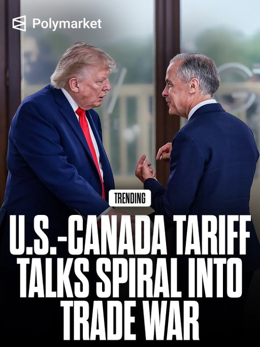 Canada is escalating its trade war with the U.S., hitting back with retaliatory tariffs on roughly $20 billion worth of American goods after President Donald Trump imposed new 50% duties on Canadian imports.

The counter-tariffs take effect September 8, deepening the tit-for-tat economic fight between the longtime allies.

Traders predict only an 8% chance the U.S. and Canada will agree to lower tariffs before September