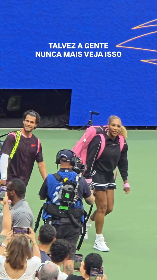 Serena Williams e Carlos Alcaraz juntos na Arthur Ashe 🥹🎾

Carlitos voltando de lesão. Serena, aos 44 anos, de volta a uma das quadras mais importantes da sua história.

A dupla se despediu hoje do torneio, no segundo jogo, mas o resultado foi quase um detalhe diante do que foi ver esses dois jogando juntos ❤️

Tudo do US Open você vê na ESPN pelo Plano Premium do #DisneyPlus

#USOpen #SerenaWilliams #CarlosAlcaraz #tennis