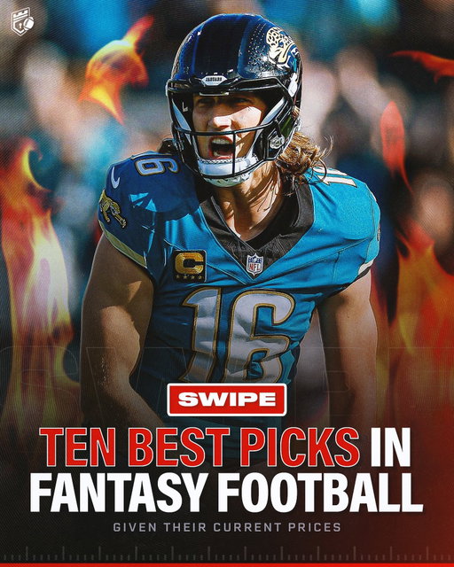 The TEN BEST PICKS in Fantasy Football, given their current prices! ⭐️

Thoughts? 👀

Follow @domainfantasyfootball for more Fantasy Football content!

RB James Cook
• Mid-Late 1st Round

WR George Pickens 
• Early-Mid 3rd Round

WR Chris Olave
• Early-Mid 3rd Round

WR Tee Higgins
• Mid-Late 3rd Round

RB Quinshon Judkins
• Late 4th Round to Early 5th Round

WR Davante Adams 
• Early-Mid 5th Round

RB Jaylen Warren
• Late 6th Round to Early 7th Round

WR Stefon Diggs
• Mid 8th Round

TE George Kittle
• Late 9th Round to Mid 10th Round

QB Trevor Lawrence
• Late 9th Round to Mid 10th Round