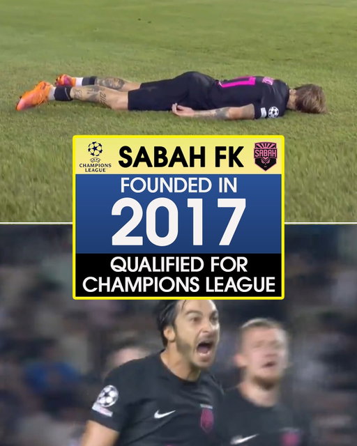 YOUNG AZERBAIJANI CLUB CLINCH CHAMPIONS LEAGUE IN DRAMATIC FASHION 🩷

Sabah, a club founded in 2017 and the reigning Azerbaijan Premier League champions, qualified for the league phase of the UEFA Champions League on Tuesday. 

It took a 94th-minute goal to keep their European dreams alive, causing corner-kick taker Tymoteusz Puchacz to fall face-first into the pitch in celebration, before they would seal their fate in extra time.

Sabah’s journey began just eight years ago — when Despacito was the top song in the United States — in Azerbaijan’s second division. Now, they’re amongst Europe’s elite ✨