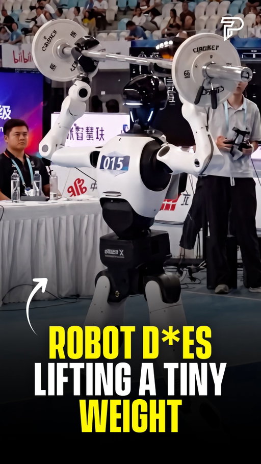 A humanoid robot at the World Humanoid Robot Games in Beijing attempted to lift a weight and immediately lost its balance, toppling straight into the judges’ table.

(via: @reuters)

#reelheadline #pubity #viral
