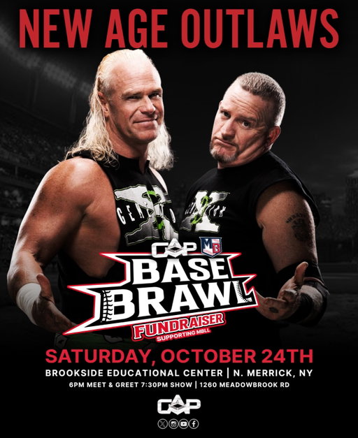 Tickets for #CAPBaseBrawl go on sale TOMORROW at 6pm

Don’t miss Create A Pro Wrestling’s returns to North Merrick, NY featuring the NEW AGE OUTLAWS!