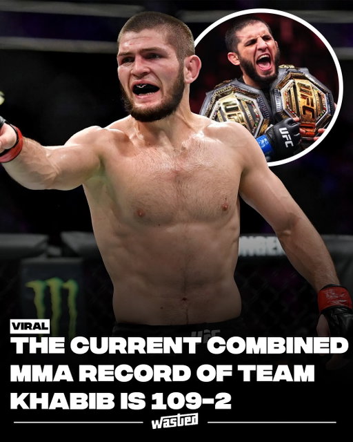 Four fighters out of one gym in Dagestan hold a combined professional record of 109 wins and two losses. Khabib Nurmagomedov retired at 29-0. Islam Makhachev is 29-1 and a two-division champion after beating Ian Machado Garry at UFC 330 this month. Usman Nurmagomedov is 22-0 and the Bellator lightweight champion. Umar Nurmagomedov is 20-1.

Makhachev has a one-line explanation for it. They still follow the plan, he says. The father plan.

That refers to Abdulmanap Nurmagomedov, Khabib’s father and Umar’s uncle, who built Eagles MMA and effectively founded modern Dagestani MMA before dying of COVID-19 complications in 2020. Khabib retired later that year and moved into his father’s role in the corner.

Makhachev has since broken Khabib’s own record for lightweight title defenses and holds the division marks for consecutive wins, title-fight victories and significant strike accuracy.

The two losses belong to Makhachev in 2015 and Umar at UFC 311.

Sources: Yahoo Sports, Sports Illustrated, UFC