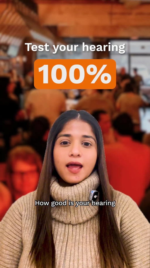 Can you still hear in a noisy crowd? Play along. 

Sound on. There's a voice buried in the pub noise, dropping lower each round. When you lose it, that's your result. Comment where you dropped off.

This is not a clinical hearing test, but if crowds are getting harder, a free check measures exactly this.