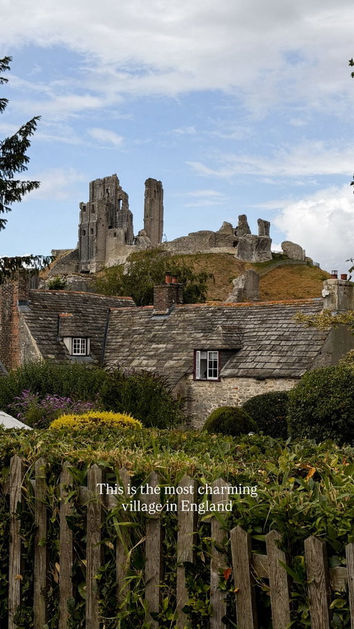 This is the most charming village in England 🌿🚂☕️🏰

If you’re looking for a fairytale village to visit, Corfe Castle in Dorset is perfect for a 24 hour trip to escape the city 

Things to do:
Visit Corfe Castle (a National Trust Property) 
See the Corfe Castle Model Village 
Hike up to the Corfe Castle River View 
See the vintage train go through Corfe Castle station 

Best cafes:
Carve Coffee - get breakfast here 
By The Castle - great for tea and cake in the afternoon, their cakes are absolutely gorgeous! They also have a nice gift shop inside 

Best pubs:
The Bankes Arms - great for a classic pub dinner 
The Greyhound Inn - perfect for an afternoon pint or a late night drink 

Best shops: 
The Old Curiosity Shop - lovely antique shop 
Seasons Green - Beautiful little gift shop 
National Trust shop - classic National Trust finds 

Where to stay:
Morton Manor - A Grade II listed heritage manor dating back to 1590, a 2 minute walk from the centre of the village 

How to get there: 
London Waterloo > Wareham station
Bus 40 or a taxi to Corfe Castle 

📍 Corfe Castle, Dorset 

#corfecastle #dorset #visitdorset #visitengland #fairytale where to visit in England, places to stay in Dorset, where to go in Dorset, day trips from London, where to stay in Dorset, Corfe Castle itinerary, things to do in Corfe Castle