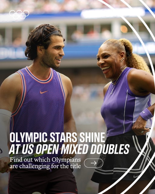 Olympic stars have been out in force at the US Open mixed doubles. ✨🎾🔍

#Olympics #Tennis #USOpen
