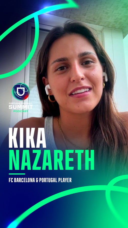 The eighth Portugal Football summit Podcast episode is here! 🎙️

Kika Nazareth, FC Barcelona player and Portugal international, joins our host Pedro Pinto for a conversation about FC Barcelona, what it takes to be at your best, and much more 🗣️👀

Curious? Tune in on YouTube, Spotify and Apple Podcasts. 🔗 Link in bio.