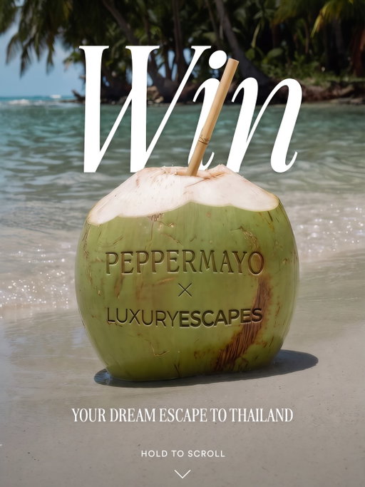 Thailand, but make it business class. ✈️ 🌺⁠
⁠
Peppermayo x Luxury Escapes⁠
⁠
WIN return Business Class flights to Phuket + 5 nights at the iconic Kata Rocks.⁠
⁠
To enter:⁠
♡ like this post⁠
♡ follow @peppermayo + @luxury.escapes on Instagram + TikTok⁠
♡ tag your travel bestie in the comments (must be following both accounts). 
⁠
Your luxury escape is calling. 🌴🩵⁠
⁠
Competition ends September 9th, 2026. Winner announced September 10th, 2026 on Peppermayo’s social media accounts. T&Cs apply.⁠
⁠
Good luck.

Competition closed. Thank you for playing 🤍