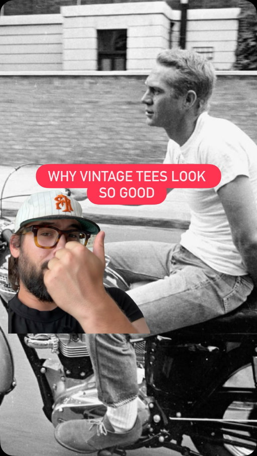 Ever wonder why people like vintage tees so much? Well.. there’s a reason. What’s your favorite style of tshirt? Mine is from @rakerfinn