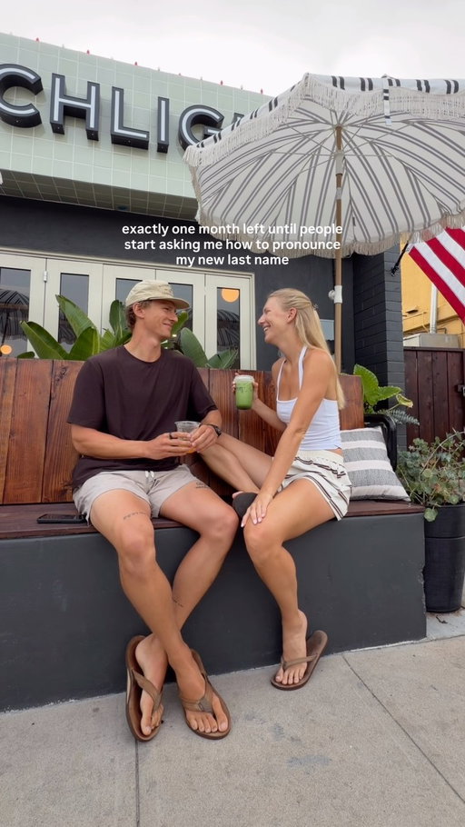 Haerle pronounced “Hurley” like the brand :,) lol but ONE MONTH UNTIL I MARRY THIS GUY 😘🫶🏻🥲