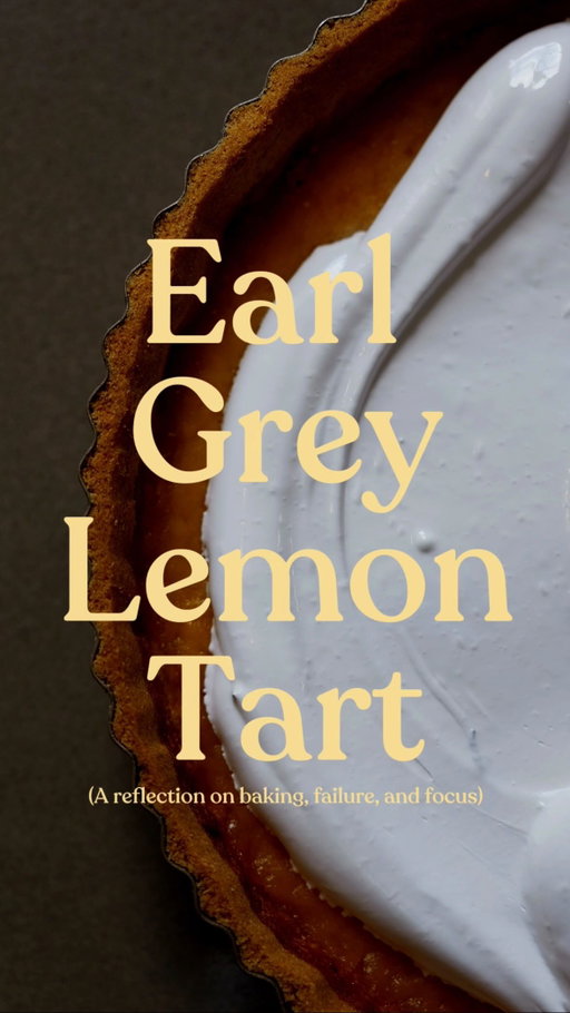 Earl-Grey Lemon Tart (with a collapsed Meringue)

Comment ‘RECIPE’ for a link to the lemon tart recipe. The meringue needs work so that’ll be included at a later date.

I’ve always found it easier to do something difficult when I’m too busy to wonder whether I can. Give me enough time and doubt sets in. Take the time away and there’s only the next thing that needs doing.

And that might be why I’ve always confused pressure with discipline. I don’t necessarily apply myself better when I’m stretched thin. I just leave myself no room not to.

#recipe #storytelling #lemontart #baking #reflection