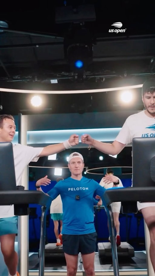 During a quick stop in Manhattan, Peloton Studios and instructor @mattwilpers welcomed Rally the Boroughs teams for a speedy challenge 🏃 

Rally the Boroughs is now live on the US Open’s YouTube channel.