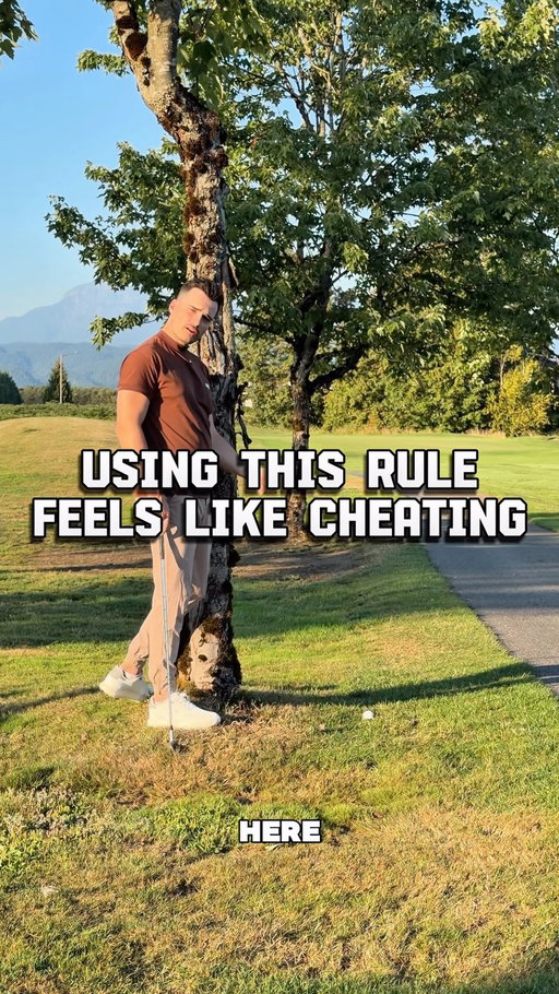 What do you think of this application of the rules of golf? Is it cheating, scummy, or fully acceptable? Let me know below. I personally would feel quite guilty doing this in a golf tournament, so if the situation ever arose, I would have to have a rules official with me to make sure it’s all above board. 
.
Side note, these @truelinkswear antigravity shoes are perhaps the most comfortable footwear I’ve ever worn.