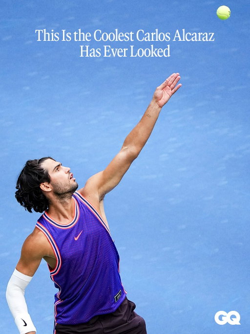 Less than a week after earning an elusive spot on GQ’s list of the most stylish men’s tennis players of all time, Carlos Alcaraz is already reaffirming our belief in his sartorial prowess.

Yesterday, the seven-time Grand Slam champ returned to competitive play following a long injury—and he came armed with flowing locks and a hoops-adjacent kit. Get all the details on @carlitosalcarazz's new look at the link in bio. 🎾

Images: Getty