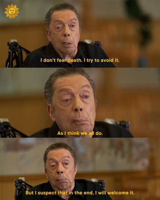 Actor Tim Curry told @benmankiewicz last year about how he does not fear death but rather tries to “avoid it.”

Curry, who died at the age of 80, spoke candidly about mortality, saying he believed that in the end, “I will welcome it.”