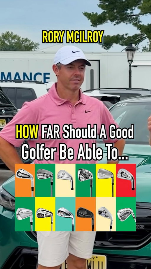How Far Should A Good Golfer Hit These Clubs?! With @rorymcilroy!! #golf #reels #pga #rorymcilroy