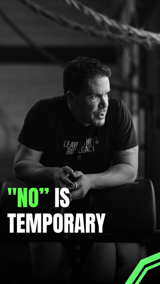 Stop letting "no" stop you. 

Rejection is just a signal to revamp, refine, and return stronger. 

Keep pushing until it becomes a yes.