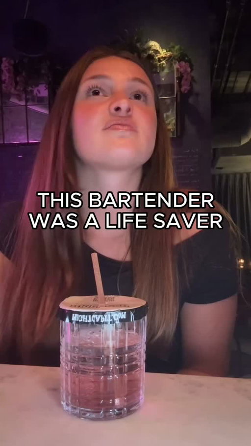 This bartender was a lifesaver.