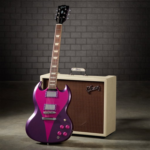 Gibson Mod™ Collection

Break the mold with our one-of-a-kind, customized guitars.

All Gibson guitars go through rigorous QC, but every once in a while, a guitar with outstanding playability and tone doesn't quite meet the strict cosmetic standards at our craftories.

As part of our ongoing commitment to sustainability, these instruments are sent to the Mod Collection team to use as a blank canvas—and let their imaginations run riot. With a fresh batch of Gibson Mod Collection guitars dropping every week, act fast to get your hands on these one-of-a-kind guitars with unique hardware and electronics customizations, and the wildest finishes in Music City.

Shop the Mod Collection at the link in bio!

This Mod Collection 2026 SG Standard ’61 has a Fuchsian Orchid finish. The modifications consist of the Mod Collection-exclusive custom finish, ’57 Classic pickups with purple mounting rings, chrome hardware including a Tune-O-Matic bridge and Stop Bar tailpiece, chrome Grover Mini Rotomatic tuners, no switch washer, and custom fuchsia Top Hat knobs. It weighs 6.25 pounds and comes with a Gibson USA brown hardshell case and two-year playability warranty.

#Gibson #ModCollection #TheOriginal