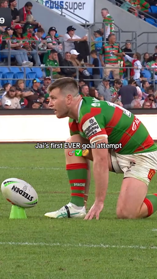 Never forget when Jai slotted his first and only conversion back in 2024 🥹❤️💚

@thomasburgess approved too! 👏