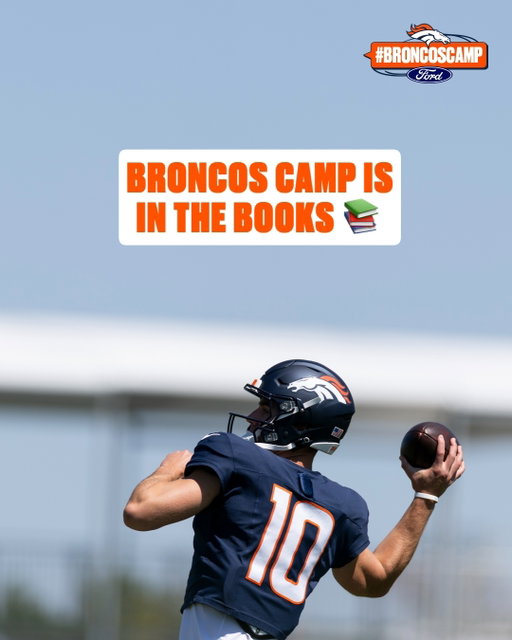That's a 🎬 on #BroncosCamp

Next up: Preseason Finale